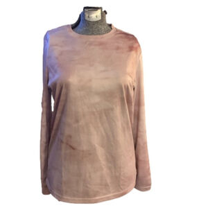 Mountain and Isles ladies pink long sleeve active wear shirt medium